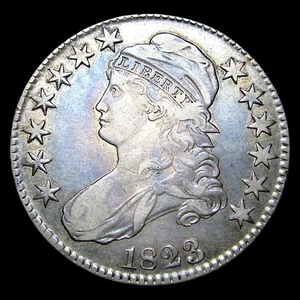 1823 Capped Bust Half Dollar Silver ---- Nice Coin ---- #301U - Picture 1 of 2