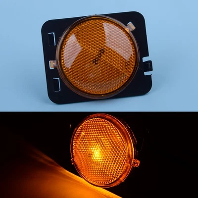 Right Yellow Lens Side Marker Light Fender Lamp w/ Bulb Fit for Jeep Wrangler xj - Image 1 of 4