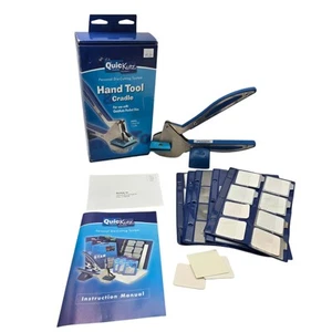 Quick Kutz Die Cutter Hand tool Cradle with Lots of Dies Paper Crafting Die Cuts - Picture 1 of 16