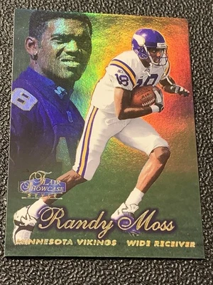 Flair Randy Moss RC 1998 estilo escaparate refractor como Minnesota Vikings Foto 1 de 2
