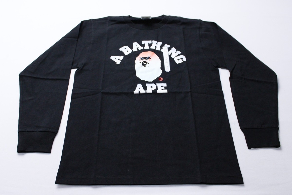 A BATHING APE 長袖シャツ XL A BATHING APE(アベイシングエイプ) / 長袖Tシャツ/XL/コットン