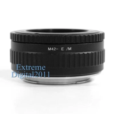 Macro Lens Adapter Focus Helicoid Tube for M42 Lens to Sony E Mount A7RI Camera - Image 1 of 4