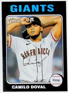 2024 TOPPS HERITAGE BLACK BORDER #99 CAMILO DOVAL SAN FRANCISCO GIANTS - Picture 1 of 2