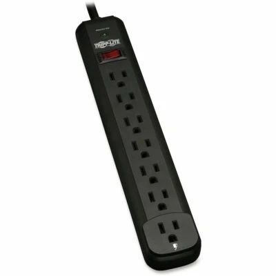 Tripp Lite TLP712B 7 Outlet Surge Protector Power Strip 120V 12' Cord 1080J BLK - Image 1 of 2