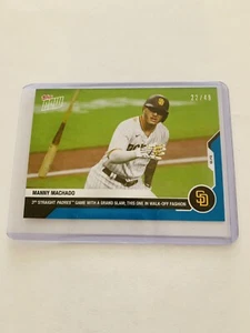 Topps Now Card #132 Padres PR 474 Number 22/49 Blue Parallel - Picture 1 of 2