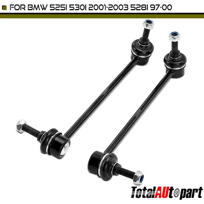 2x Link de barra estabilizadora para BMW 525i 530i 2001-2003 528i 97-00 dianteiro esquerdo e direito - Imagem 1 de 4