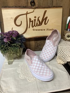 sepia rose checkered vans