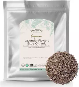 Starwest Botanicals Organic Dried Lavender Flowers Extra Grade, 1 Pound - Picture 1 of 12