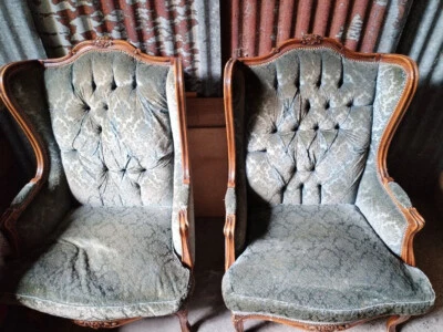 Ensemble 2 fauteuils + 2 chaise style Louis XV - Photo 1/4