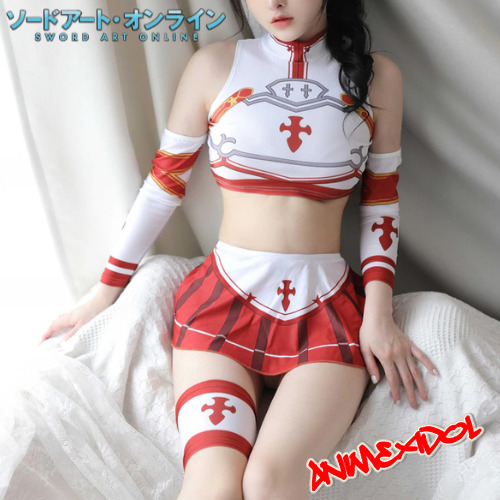 cosfun Sword Art Online Yuuki Asuna Cosplay Costume mp003072