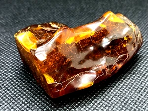 genuine natural raw Baltic amber nugget, cognac- clear amber piece, 31,7 grams - Picture 1 of 19