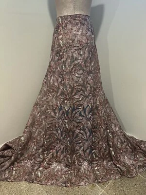 ROSE PINK  MULTICOLOR Sequins Lace Fabric 50” Width 1 Yard - Image 1 of 4