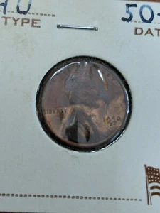 1950 D Lincoln Wheat Cent Penny Free Shipping - Picture 1 of 6