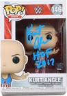 WWE Kurt Angle Funko Pop #146 hand signed and inscribed HOF 2017 with beckett