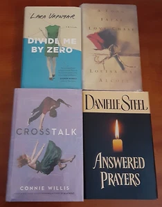 Romance LOT of 4 Hardcover Books HC Danielle Steel Historical Sci-fi Cross Talk - Picture 1 of 22