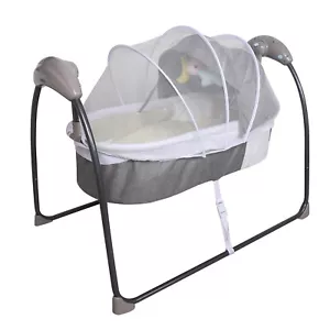 Elektrische Babywiege Babybett Kinderbett Schaukelwiege Stubenwagen Beistellbett - Bild 1 von 24