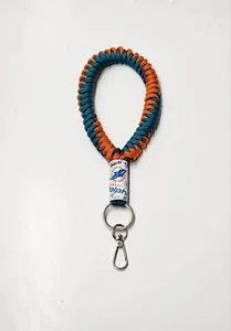 Miami Dolphins Durable Wristlet Keychain Wrist Lanyard Fob Keychain Football NFL - Picture 1 of 3