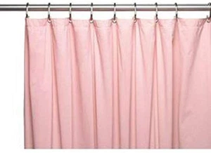 Dusty Rose Heavy Duty Magnetized Shower Curtain Liner Mildew Resistant - Picture 1 of 1