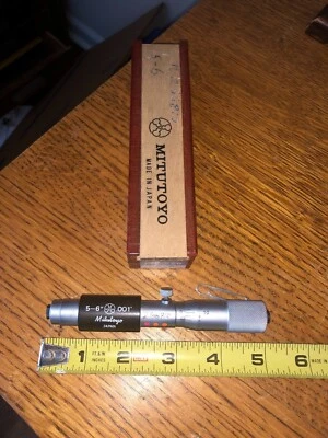 MITUTOYO TUBULAR INSIDE MICROMETER 133-226  IM 6" .001MM 5-6" - Image 1 of 2