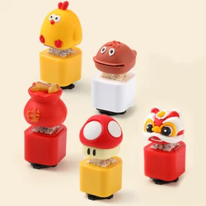 Creative Cartoon Bike Horn with Colorful Lights Bike Ring Bell for Kids Adults - Picture 1 of 15