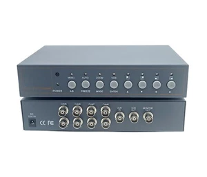 Telecamera di sicurezza analogica 8 canali CCTV colore quad processore video multiplexer - Foto 1 di 11