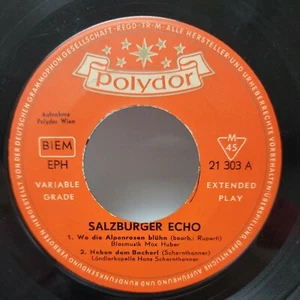 SALZBURGER ECHO Super Rare 45rpm EP 7" POLYDOR BIEM EPH IMPORT 21 303  - Picture 1 of 2