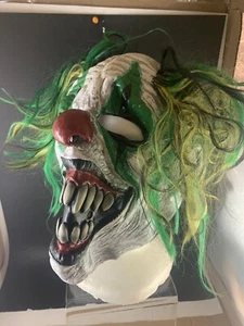 Halloween California Costume Last Laugh Scary Clown Rubber Mask Adult Full Face - Picture 1 of 7