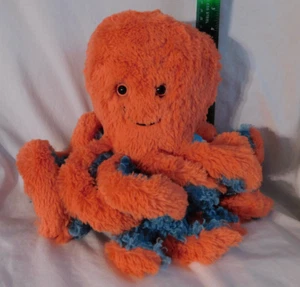 Soft Cute 14" Coral Orange Octopus Plush Manhattan Toy - 7" Body & 7" Legs - Picture 1 of 10