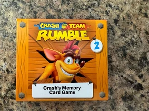 2023 McDonald's Happy Meal Crash Team Rumble #2 Memory Card Game - Picture 1 of 2