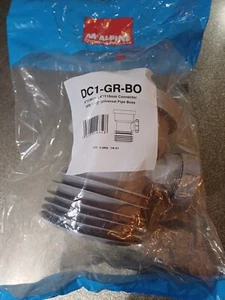 McAlpine DC1-GR-BO Grey 4"/110mm Drain Connector with 1 1/2" Boss. New - Picture 1 of 4