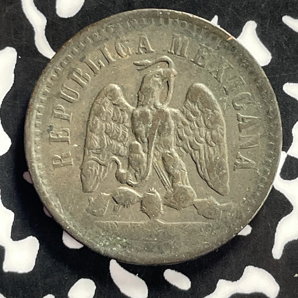 海外コイン】REPUBLICA MEXICANA 1892 メキシコ 古銭☆銀貨 27g 希少 コイン ８R．Ｇ°.1892.