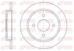 2x REMSA Bremsscheibe 6155.00 252 für GBC DNW SIERRA GB4 FORD FOCUS FIESTA GBG 2 - Bild 1 von 6