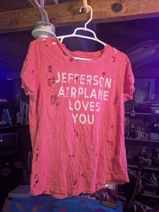 JEFFERSON AIRPLANE LOVES YOU Band T Shirt M Retro Lucky Brand 2017 Epic - Picture 1 of 3