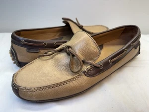 COLE HAAN Signature Brown Leather Driving Moccasins Casual Loafers MENS 11M - Picture 1 of 8