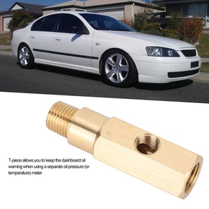 Brass Oil Pressure Gauge Adapter T Piece Sender High Quality Material Ford - Bild 1 von 10