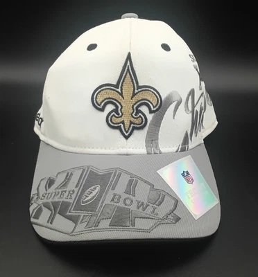 Gorra New Orleans Saints Super Bowl NFL XLIV Champions Nueva con Etiquetas Reebok Talla Única Foto 1 de 4
