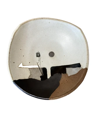 Vintage Charles Rothschild Gloria Nepstead Barlow studio pottery bowl abstract - Image 1 of 4