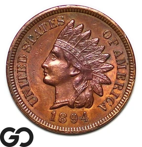 1894 Indian Head Cent Penny, Razor Sharp Gem - Picture 1 of 3