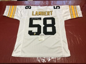 Jack Lambert AUTOGRAPH Pittsburgh Steelers Black Jersey w/ *Player Holo* SIGNED - Picture 1 of 7
