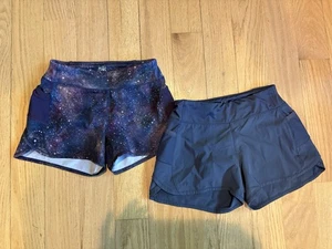 Lot 2 Athleta Girl Athletic Shorts 3" Lined Activewear Outdoor Gym Run Small S 7 - Picture 1 of 1