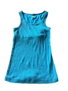 SO Favorite Tank Tops Girls Size XS S 7 Small Blue Built In Bra Cotton GUC - Picture 1 of 11