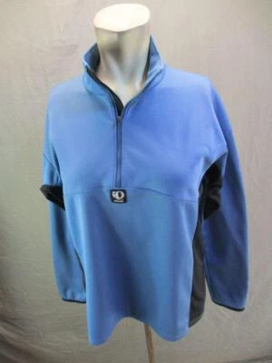 Camiseta deportiva Pearl Izumi talla L azul para mujer manga larga 1/2 cremallera 7Y263 Foto 1 de 4