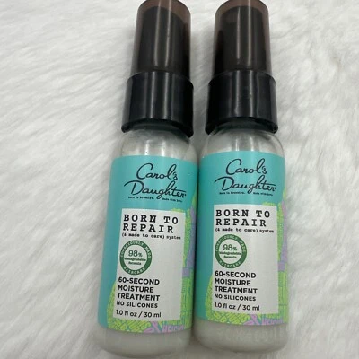2 peças - Carol's Daughter Born To Repair 60 segundos tratamento de umidade 1,0 fl.oz Ea - Imagem 1 de 2