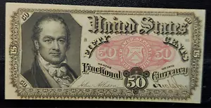 Fifth Issue Fractional Currency 50 Cents Fr. 1381 Crawford High Grade AU/UNC - Picture 1 of 2