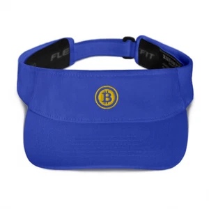 Bitcoin Embroidered Visor - Picture 1 of 8