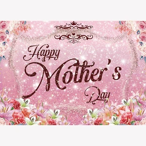 7X5FT Happy Mother'S Day Backdrop/Background Happy Mother'S Day Banner Decoratio - Picture 1 of 7