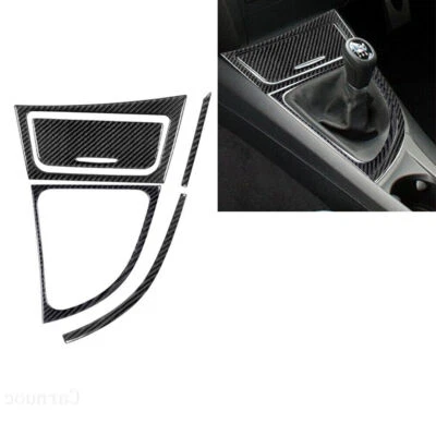 5pcs Carbon Fiber Gear Shift Console Sticker Trim For BMW 1 Series E82 E88 - image 1 of 4