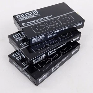 Maxwell C90 Professional Communicator Series Cassette Tapes LOT3 Sealed NOS - Picture 1 of 6