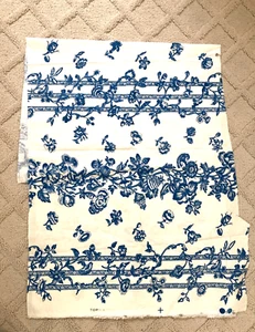 Colonial Williamsburg Foundation MORNING GLORY Decorator FABRIC remnant - Picture 1 of 7