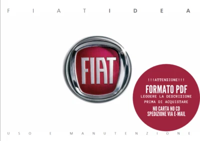 Libretto manuale istruzioni uso e manutenzione in PDF Fiat Idea 2003 > 2012 - Immagine 1 di 4